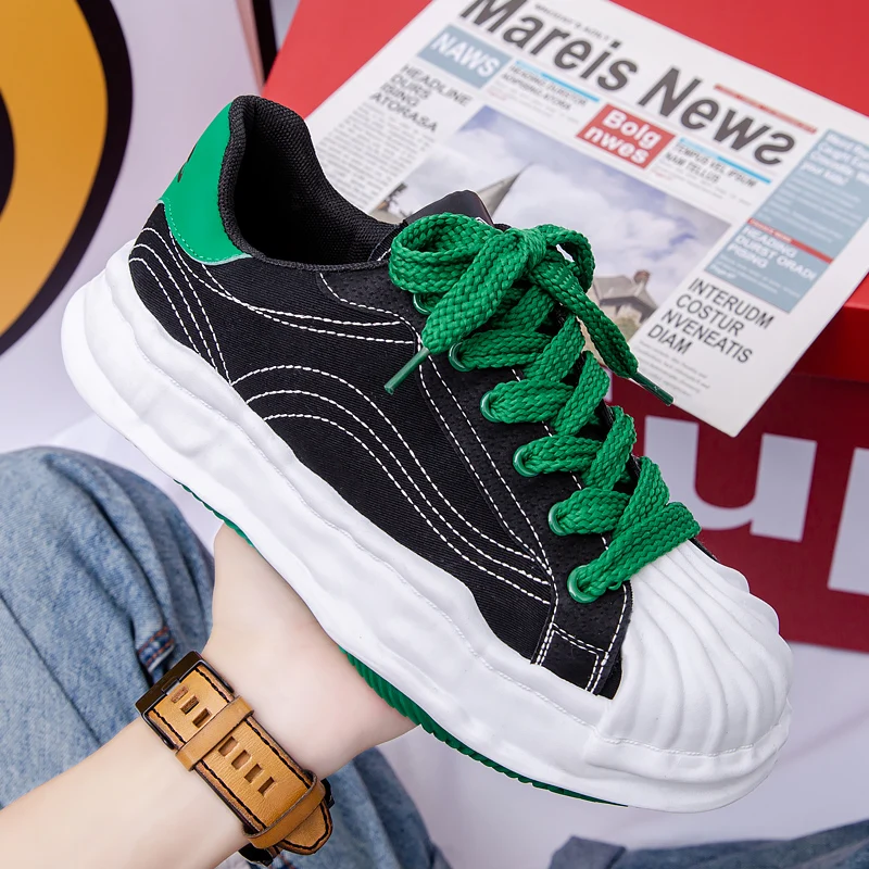 

2022 New Men Canvas Shoes Casual Sneakers Spring Autumn Mens Vulcanized Shoes High Qualitity Breathable Comfortable Flat Lace Up