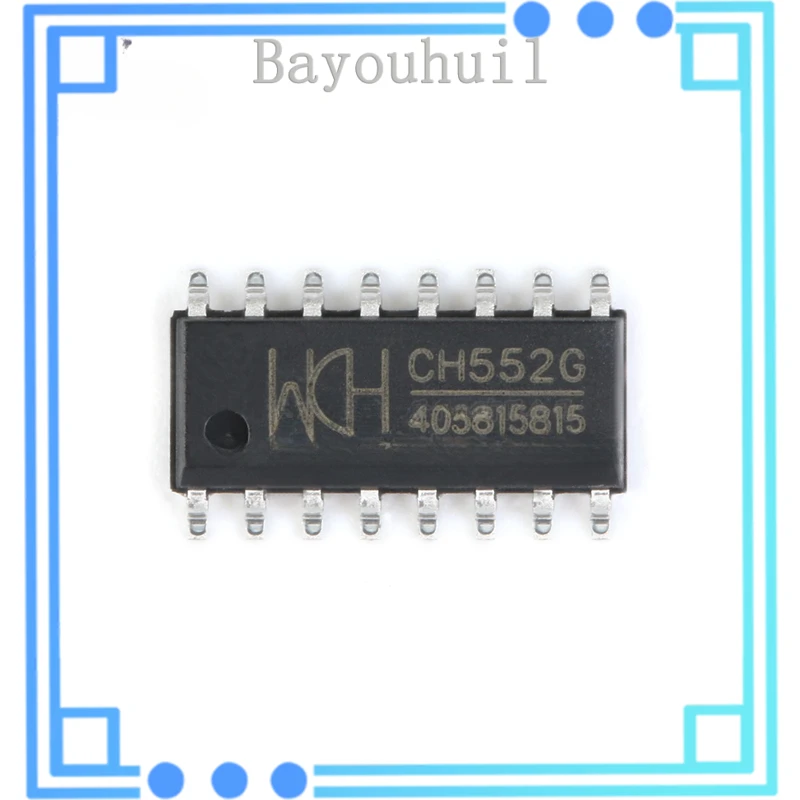 

10PCS Original CH552G SOP-16 16KB 8-bit Enhanced USB Microcontroller IC Chip