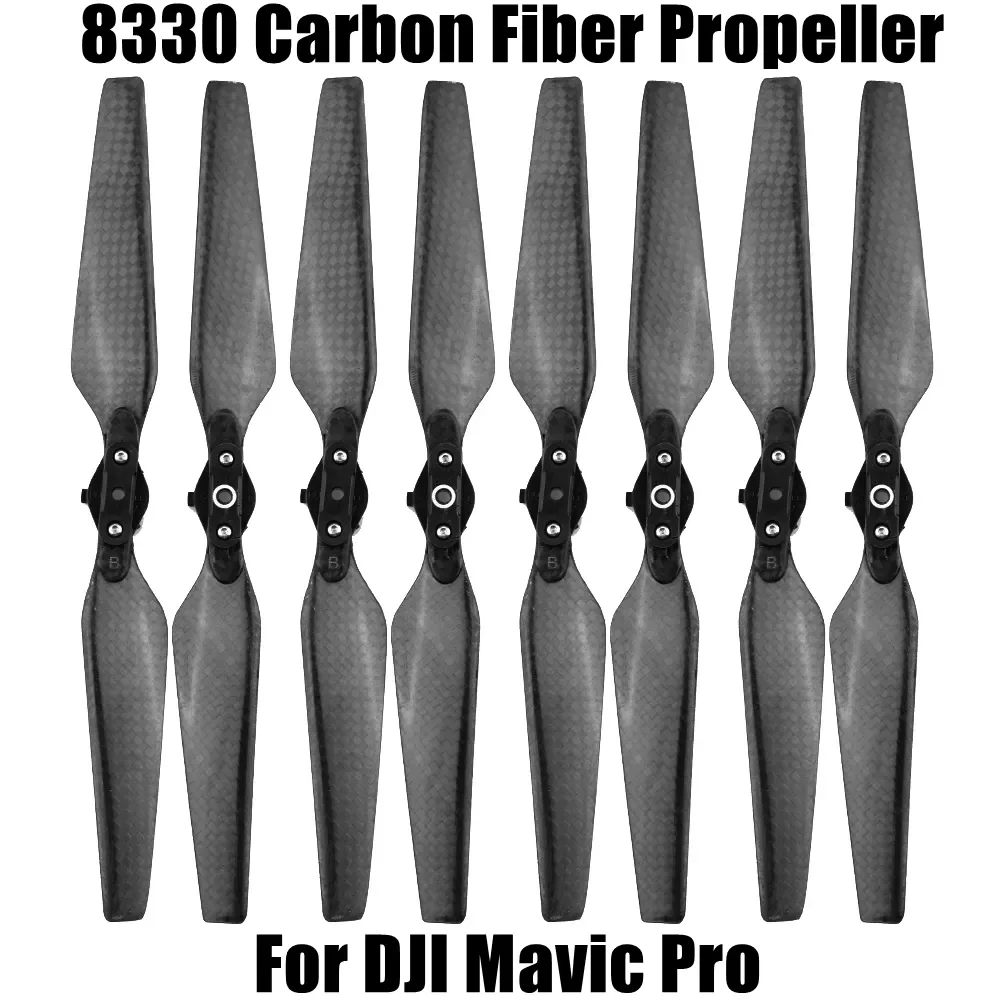 

Mavic Pro 8330 Carbon Fiber Propeller Drone Quick Release Folding Props Blades Replacement Accessory 1/2/4 Pairs