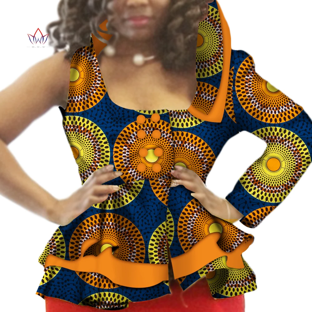2021 Autumn african shirts for women Dashikis 6xl africa clothing Women traditional cotton Top plus size WY326 | Тематическая