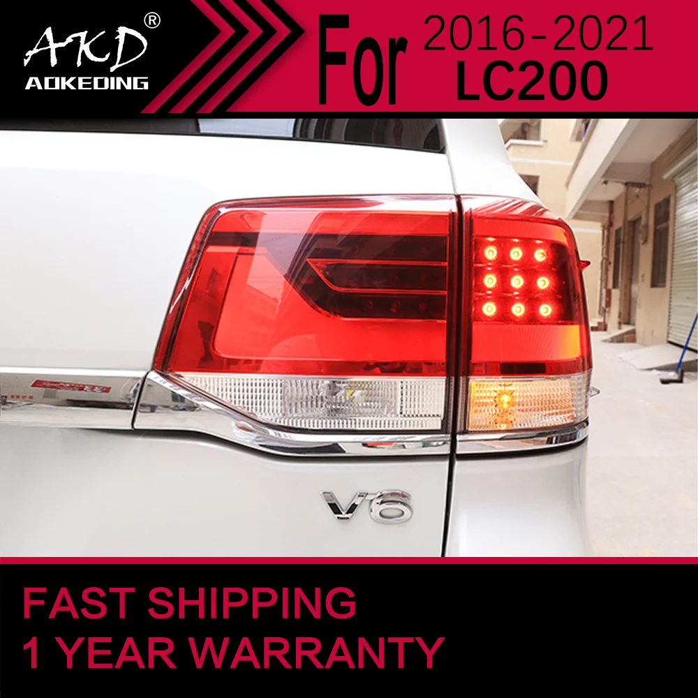 Автомобисветильник s для Toyota Land Cruiser светодиодный задний фонарь 2016-2020 LC200