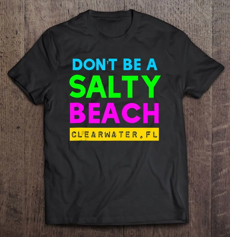 

Пляжная футболка Clearwater при соленой Флориде для мужчин, женская футболка оверсайз, Аниме футболки с коротким рукавом, футболки для мужчин, му...