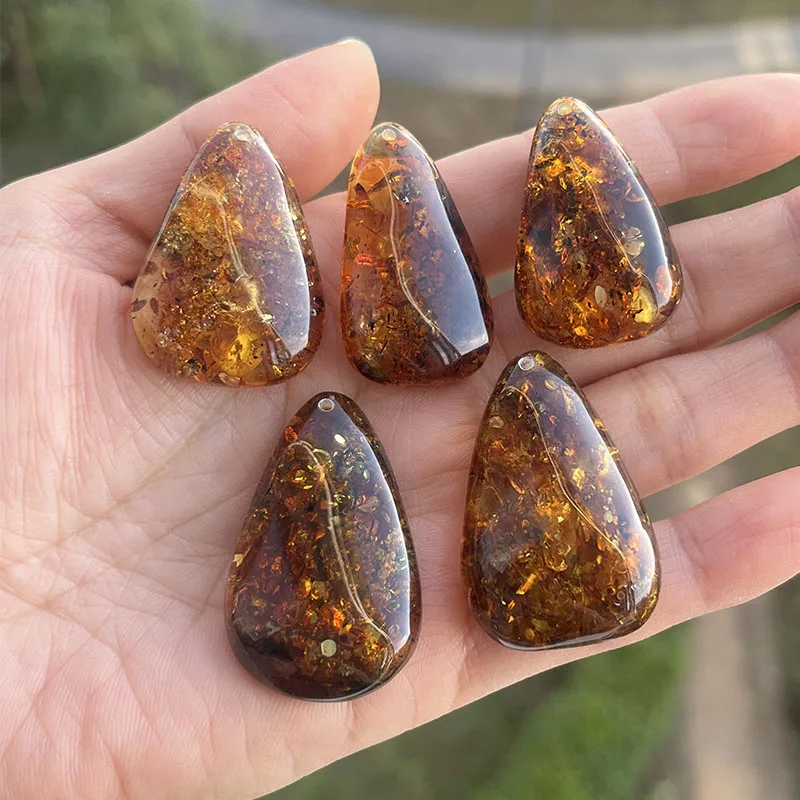 100% натуральный цветочный янтарный кулон настоящее уникальное ожерелье Chian