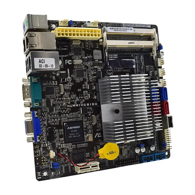 Motherboard ASUS HUMMING BIRD Set Mini ITX Motherboard Intel NM10 DDR2 PCI-E X16 VGA USB 4×SATA II Support ATOM D510 CPU images - 6