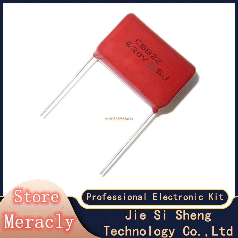 

3pcs CBB 630V 3.3UF 335J 5% PITCH 25MM DIP CBB Polypropylene film capacitor