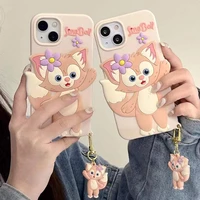 bandai kawaii cartoon linabell phone cases for iphone 13 12 11 pro max xr xs max x soft silicone luxury for women girls y2k case