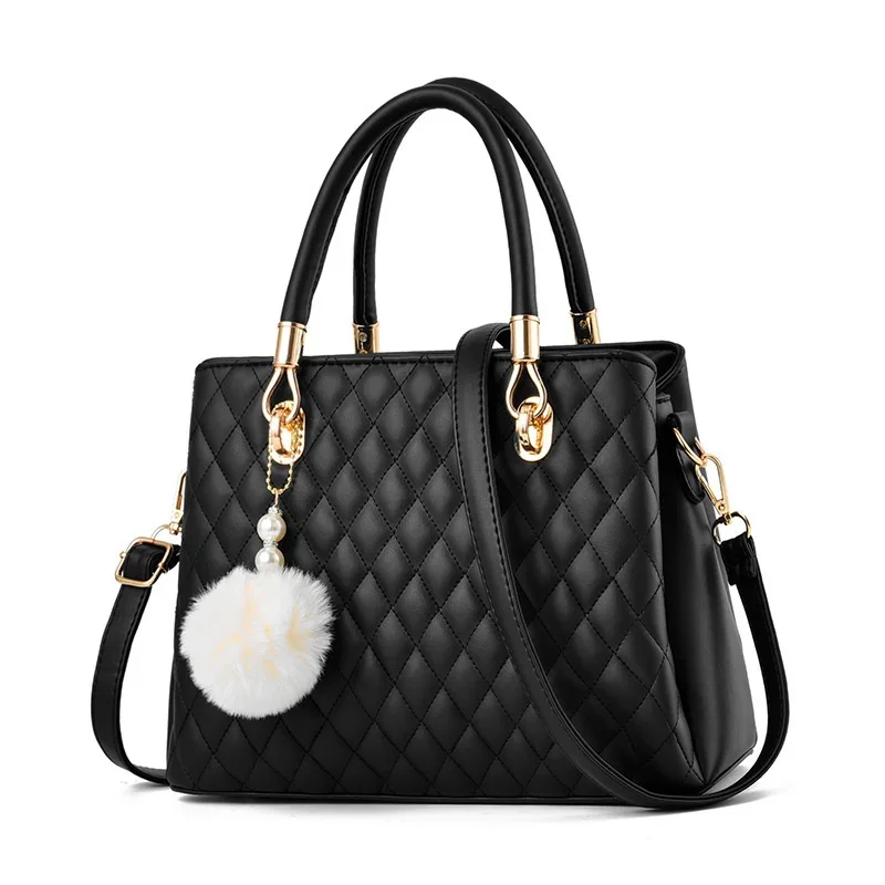 

Women's bag 2023 Korean version of the new fashion handbag Lingge casual shoulder messenger bag atmosphere