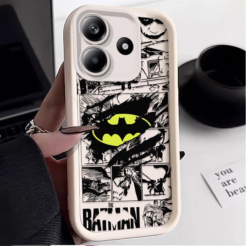 Фото Мягкий чехол B-Batman S-Superman для Xiaomi Redmi Note 14 13 12 11 10 Pro Plus 11S 10S 15 15C 14C 13C 12C 10C A3 A3X 4G 5G №2