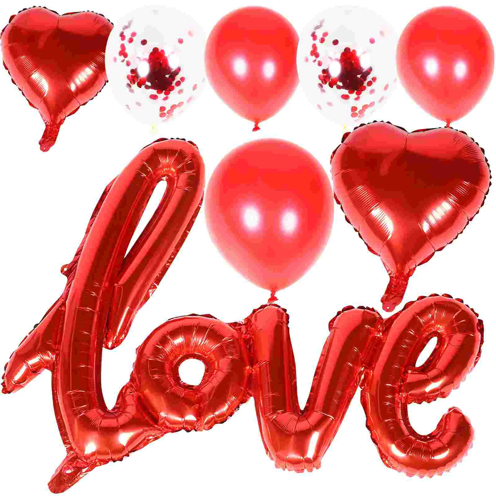 

1 Set Valentine Balloons Aluminum Balloons Wedding Party Balloons Decorations