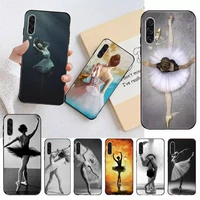 ballet dancer girl ink painting phone case for samsung galaxy a s note 10 12 20 32 40 50 51 52 70 71 72 21 fe s ultra plus