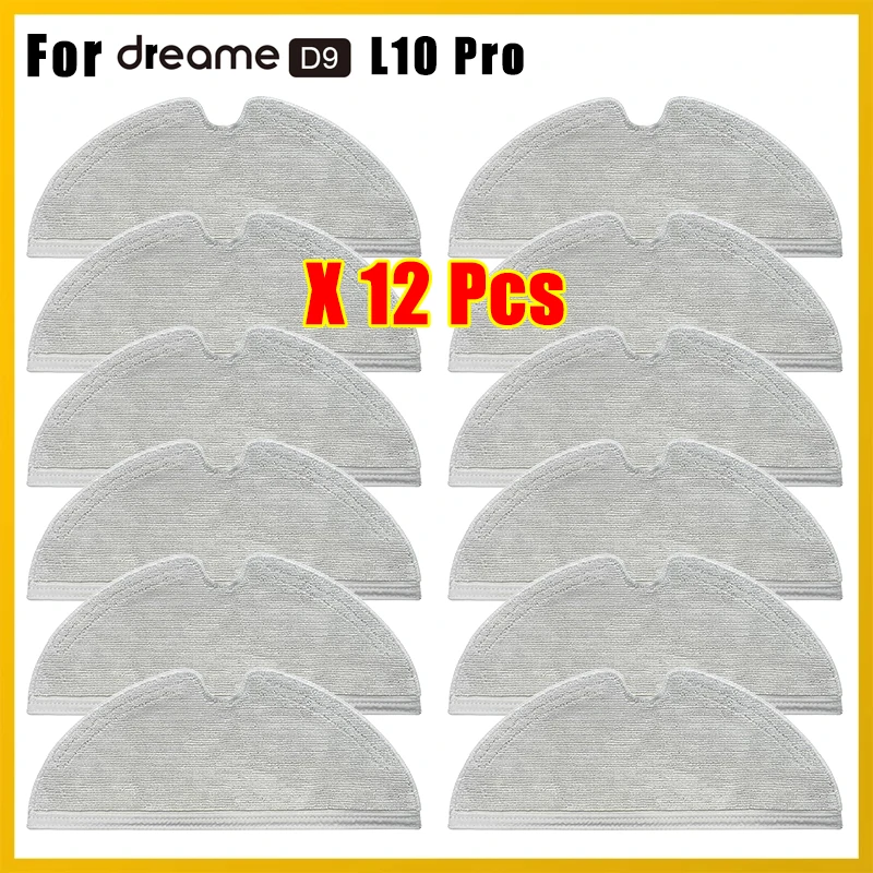 

New Replacement Mop Cloth Rag Spare Accessories For XiaoMi Dreame D9 / L10 Pro Robot Vacuum Cleaner Mops Clothes Rags Parts Kit