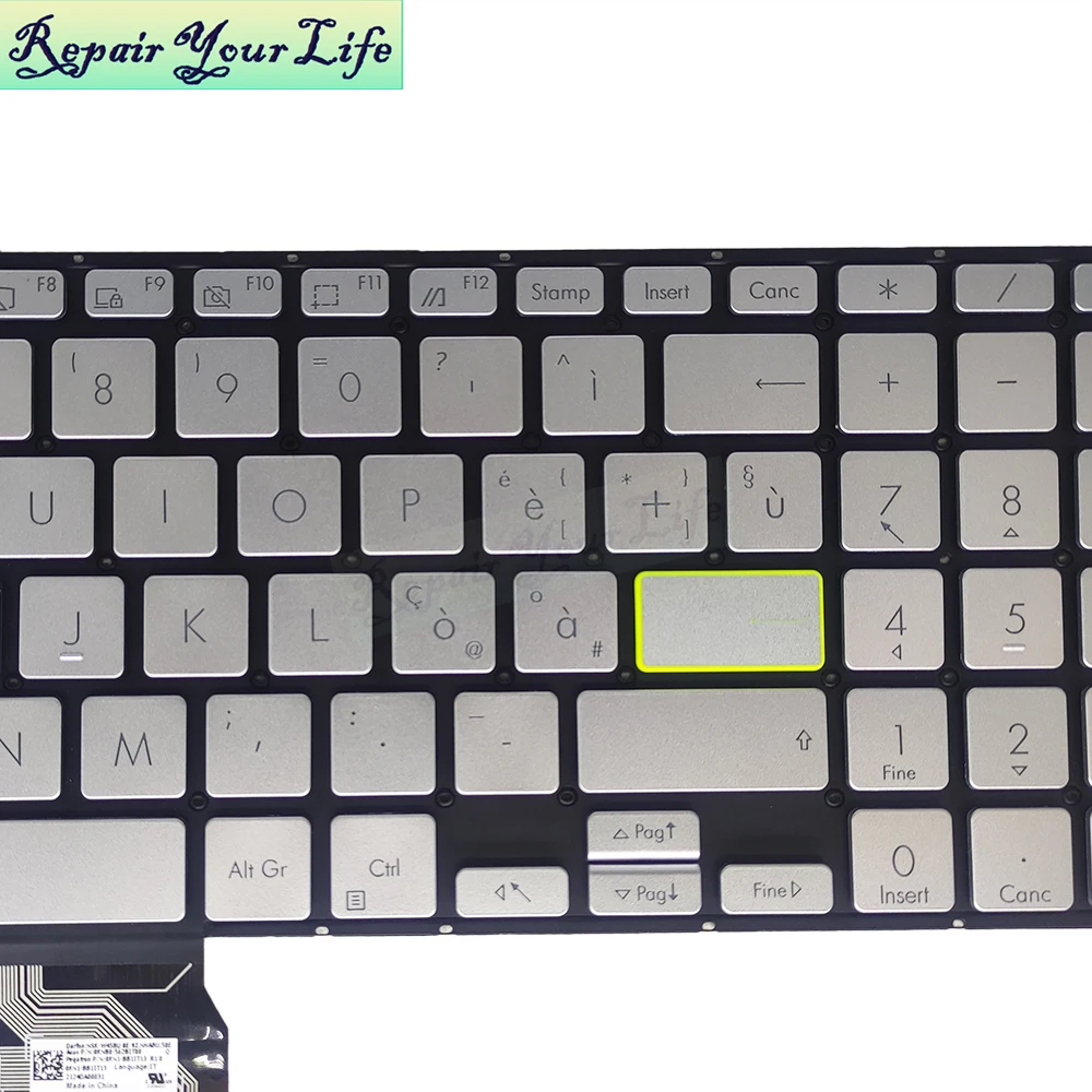 Новая Оригинальная английская IT итальянская клавиатура с подсветкой для ASUS VivoBook