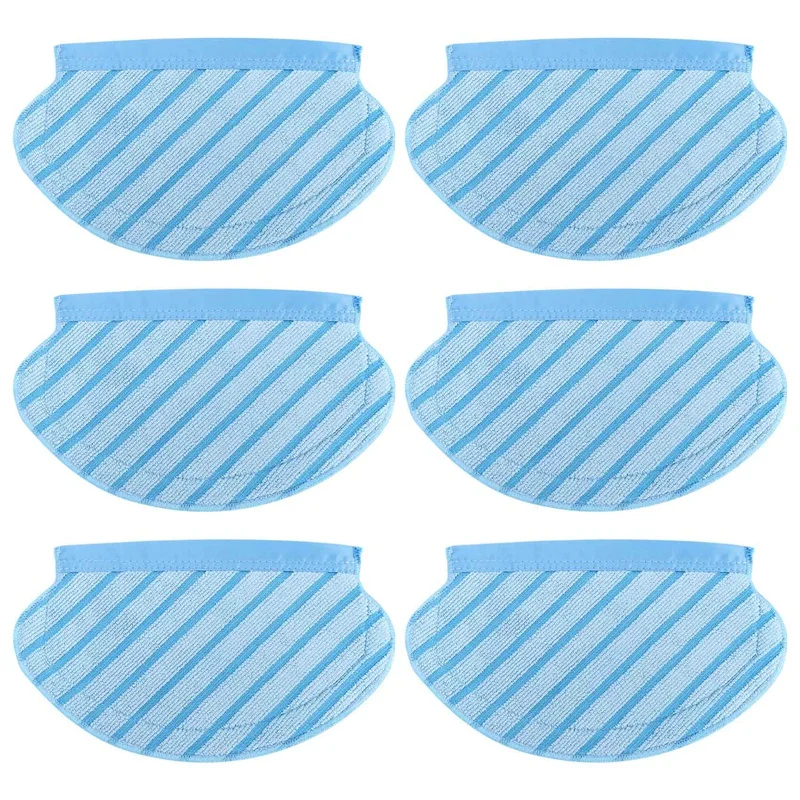 

EAS-6Pcs Mop Cloth Pads Set For Ecovacs Deebot Ozmo 920 950 Vacuum Cleaner Parts Replacement Home Accessories
