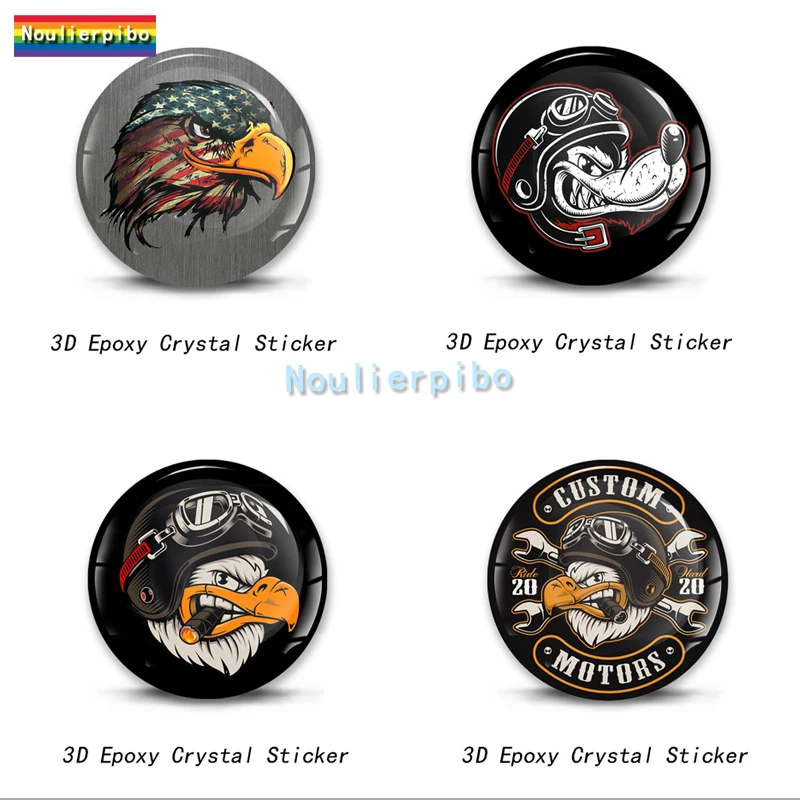 

3D Resin Gel Sticker Helmet Eagle Dome Decal Racing Special Silicone Decal Waterproof Decal for Helmet Laptop Motorcycle Trunk
