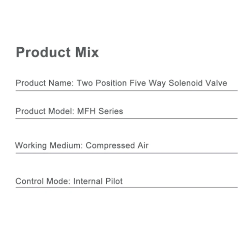 Пневматический клапан MFH 3-1/4-1/8/-M5-1/4-1/8-B катушка двухпозиционный пятиходовой