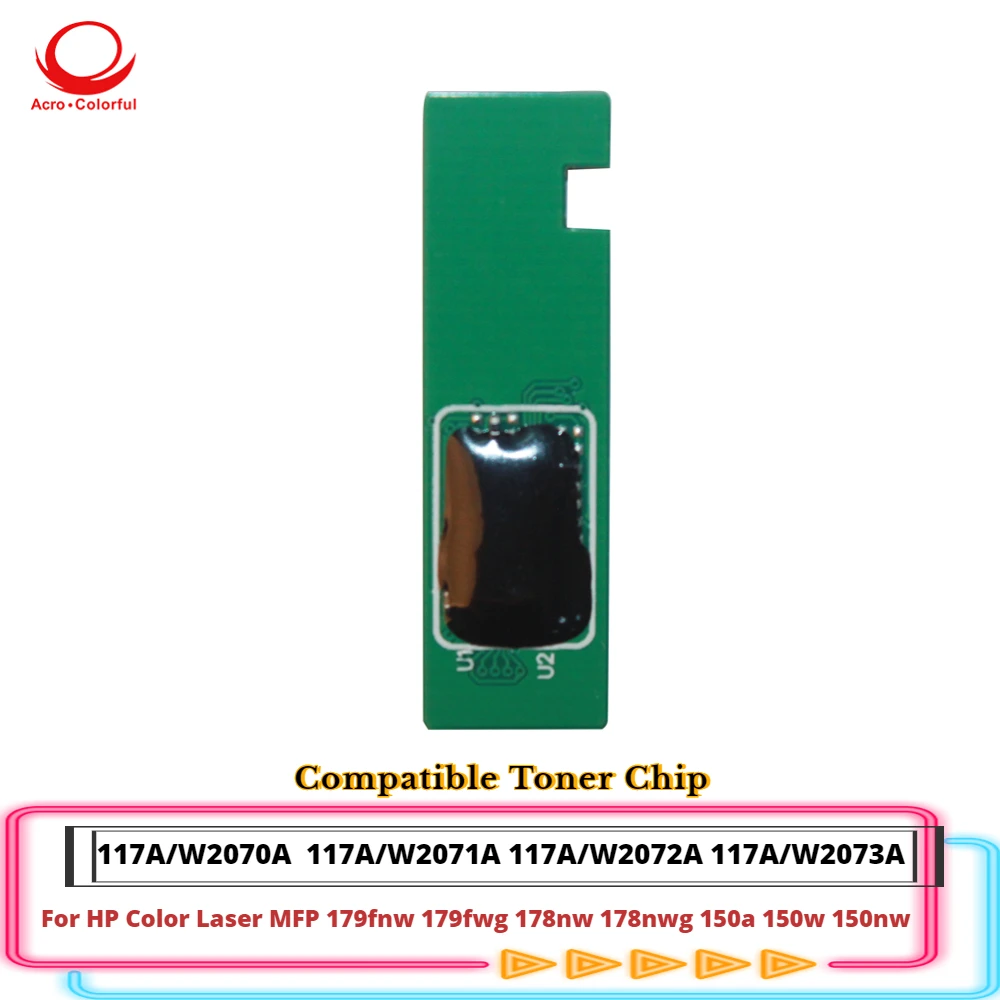 

117A Compatible Toner Chip for HP Color Laser MFP 179fnw 179fwg 178nw 178nwg 150a 150w Cartridge W2070A W2071A W2072A W2073A