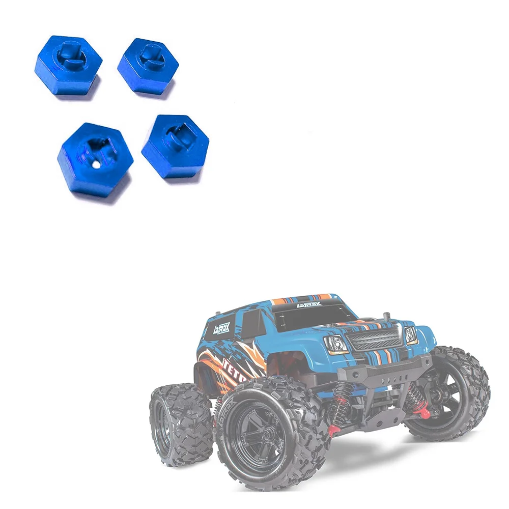 4 шт. металлический шестигранный адаптер для колес Traxxas LaTrax Teton 1/18 детали