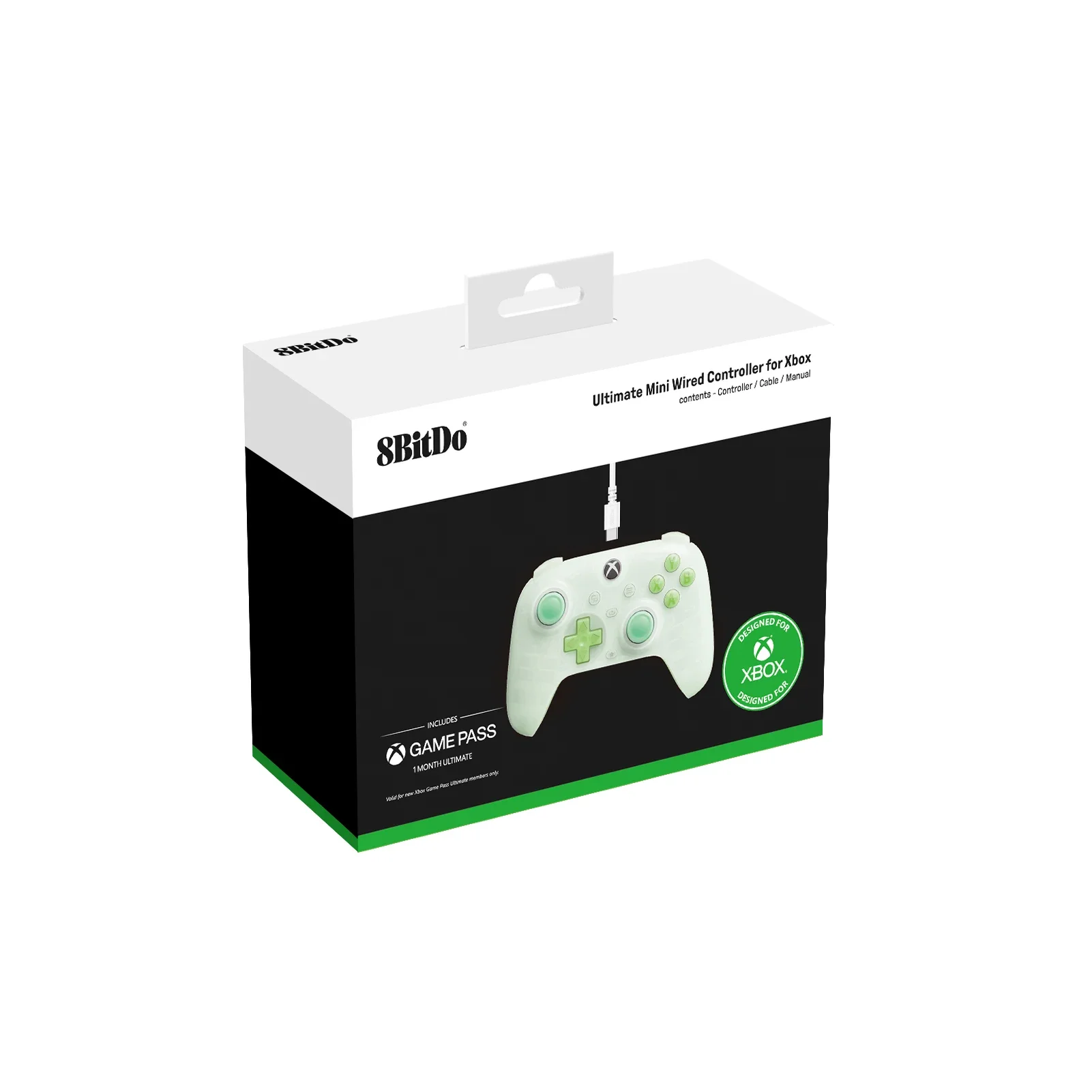 Проводной мини-контроллер 8BitDo Ultimate с джойстиком Game Pass для Xbox Series SX, Xbox One, Windows 1011, аксессуары для геймпада (art.: 3920cb8e25c78) - 3920cb8e25c78