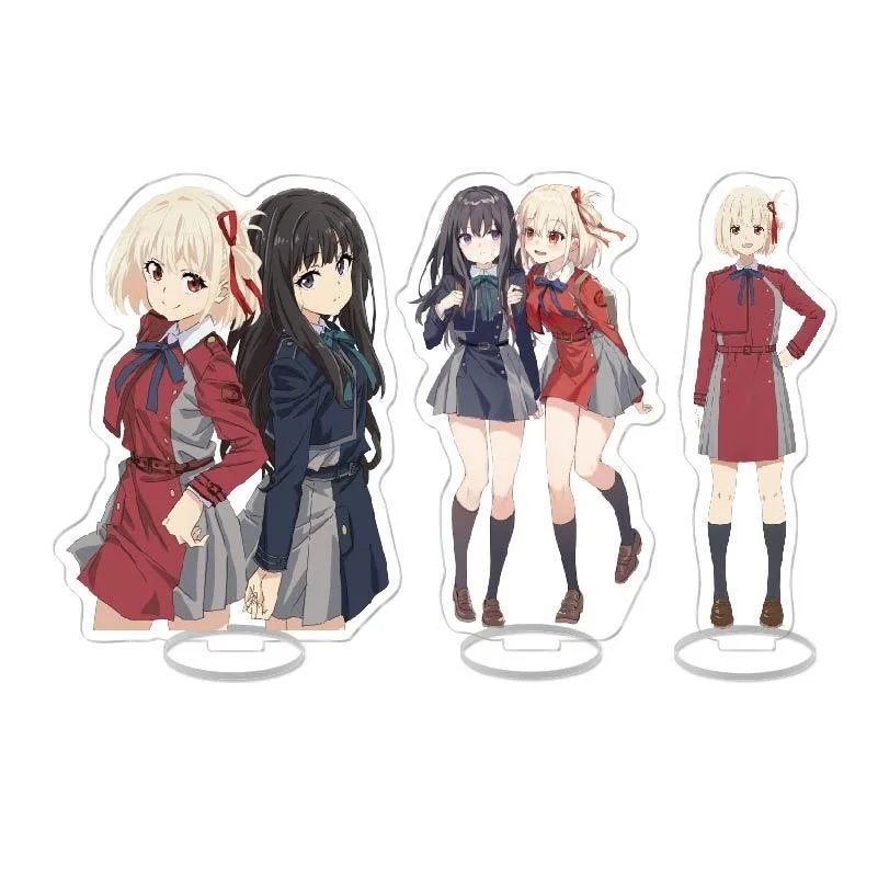 

Lycoris Recoil Аниме фигурки акриловая модель на подставке Plate Inoue Takina nishikier Chisato фигурки периферийные коллекционные аксессуары