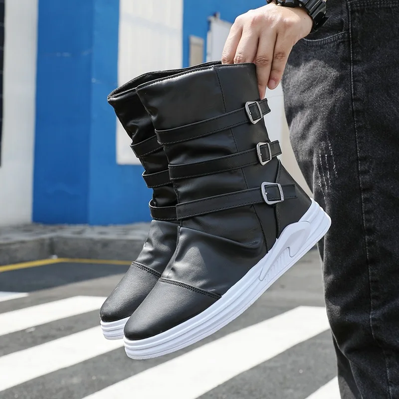 Мужские ботинки Модные для верховой езды мужские британские высокие туфли