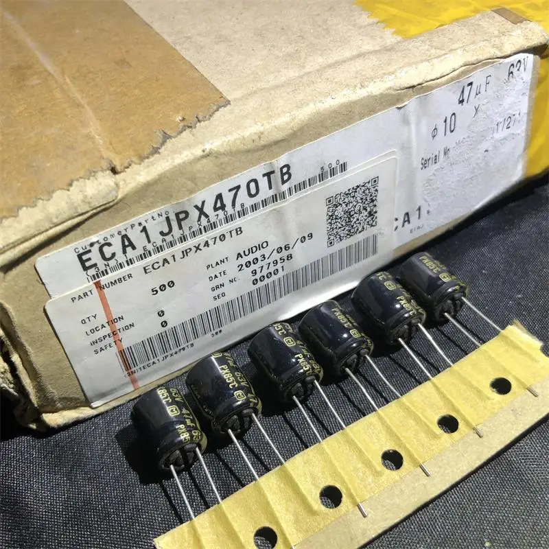 Совершенно новый звукозаписывающий конденсатор P a n s o i c 47 мкФ 63V толстый медный