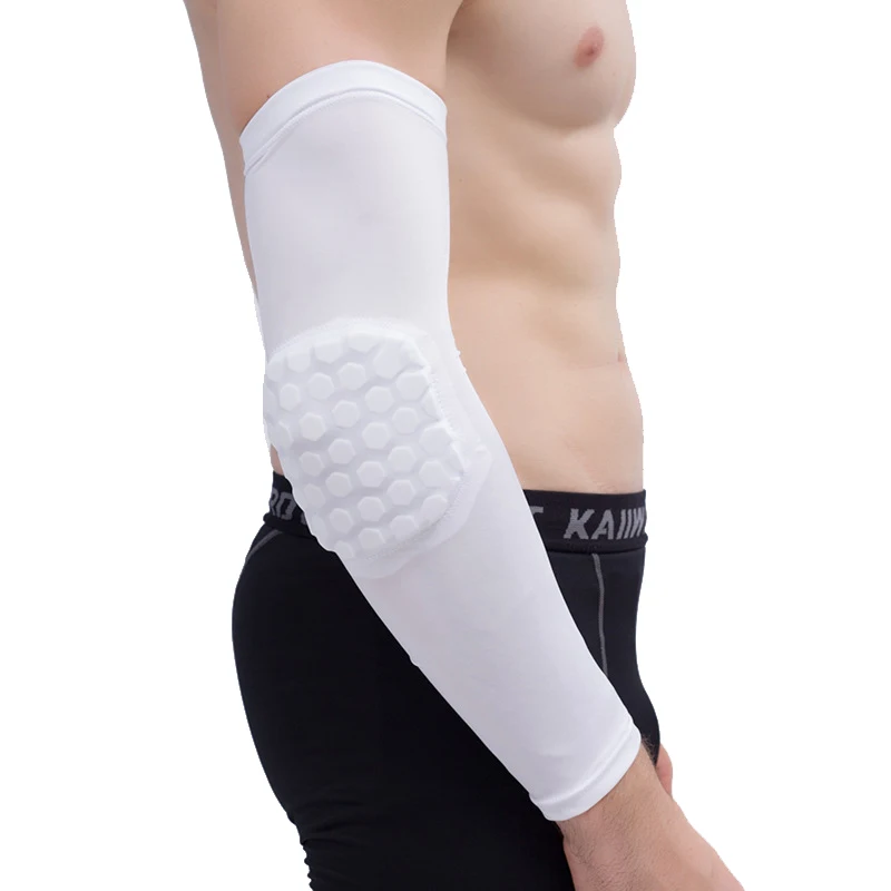 

1PCS Arm Sleeve Honeycomb Foam Pad Crashproof Antislip Basketball Pads Armband Sport Elbow Support Brace Protector
