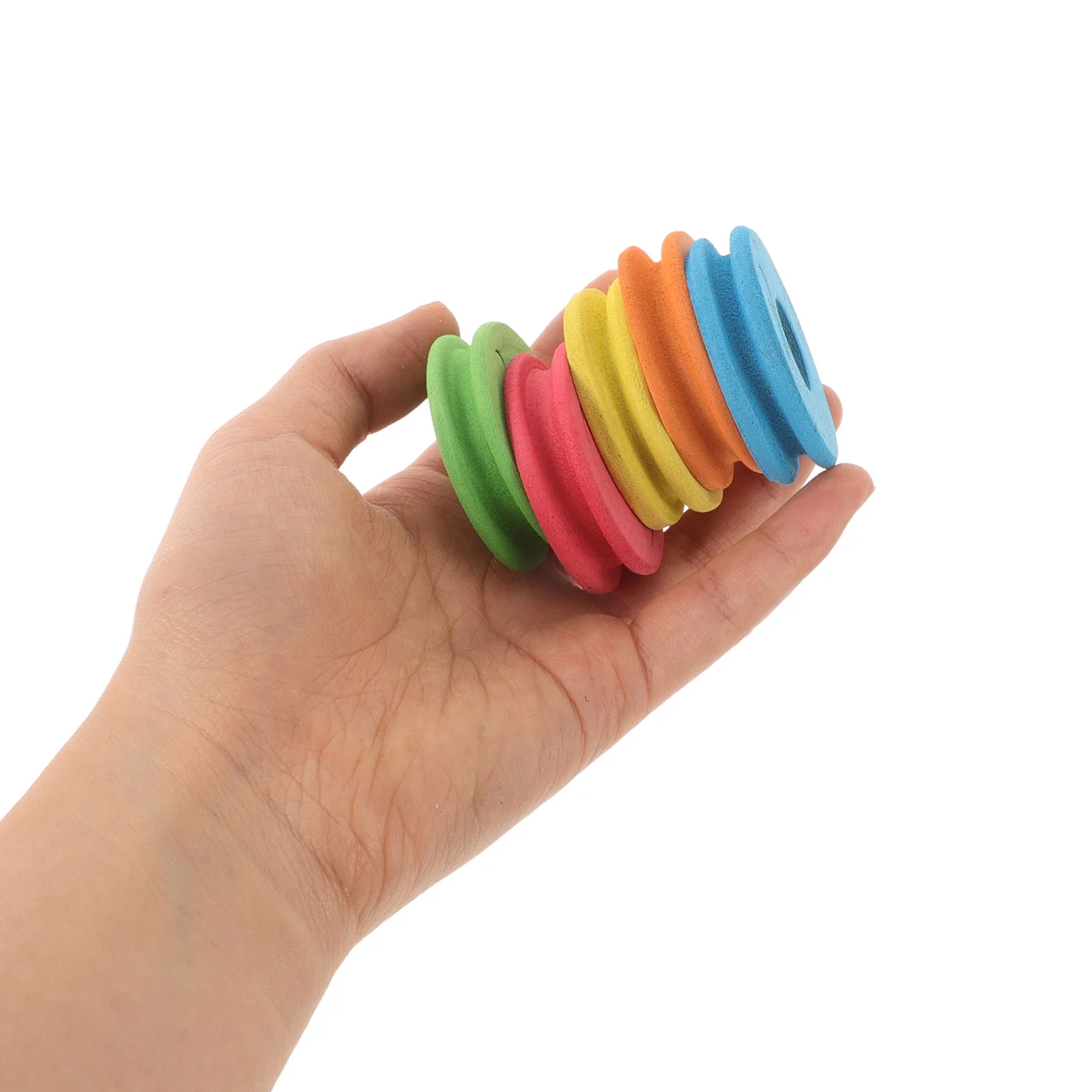 100pcs Fishing Line Bobbin Spools Round Shape Reels Tackle (Multicolor) line spools