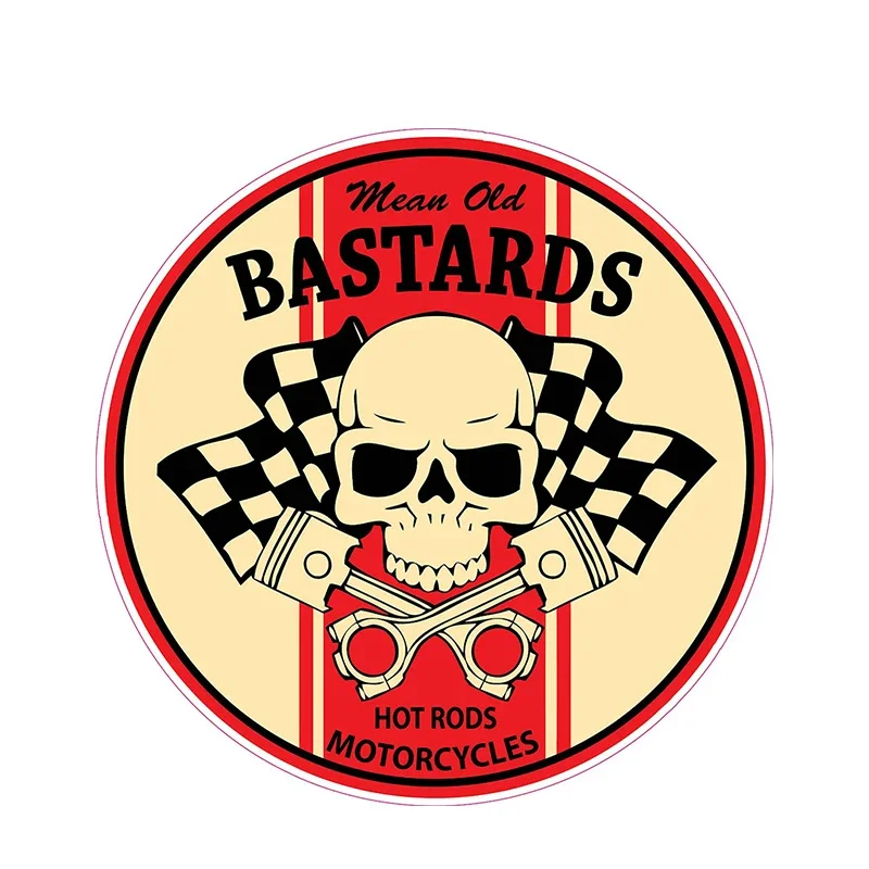 

Индивидуальные наклейки для автомобиля Mean Old Bastard, водостойкий чехол, виниловые наклейки для мотоцикла, JDM Bike, украшение для внедорожного автомобиля