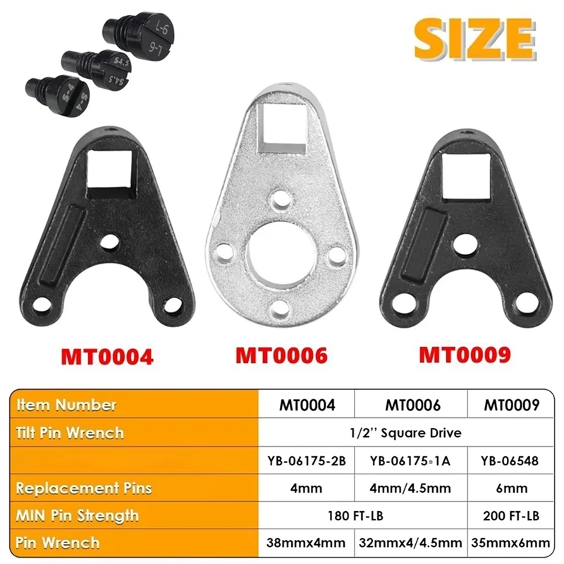 Motorcycle Tilt Pin Wrench Tool Kit For Yamaha 115-F150 2004-2010 Suzuki Outboard Trim MT0004 MT0006 MT0009