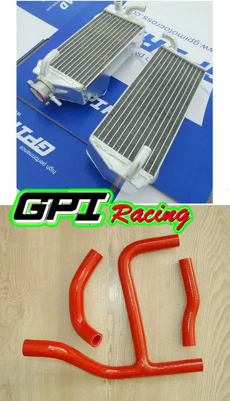 Высокопроизводительный радиатор racing RH & LH + белый шланг для Suzuki RMZ250 RMZ 250 2010-2012 2011