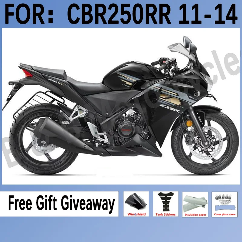 

Motorcycle Injection Mold Fairings for Honda CBR250 RR CBR250RR 2011 2012 2013 2014 CBR 250 RR 11-14 Fairings Set Black