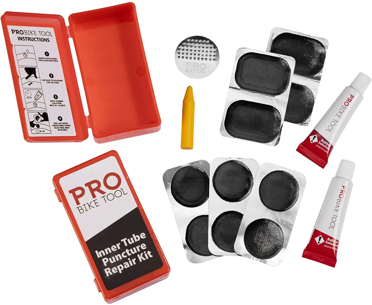 

Glueless Bike Tire Puncture Repair Patch Kits - Set of 2