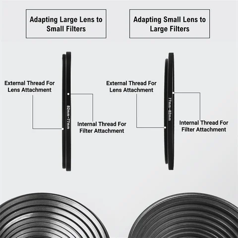 ДIXSG Адаптер колец фильтра объектива 37-82 мм