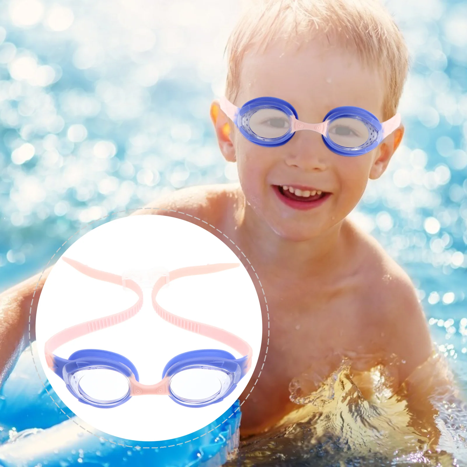 

Очки для плавания, детские очки для плавания, Детские противотуманные очки для малышей, оборудование для бассейна, принадлежности для мальч...