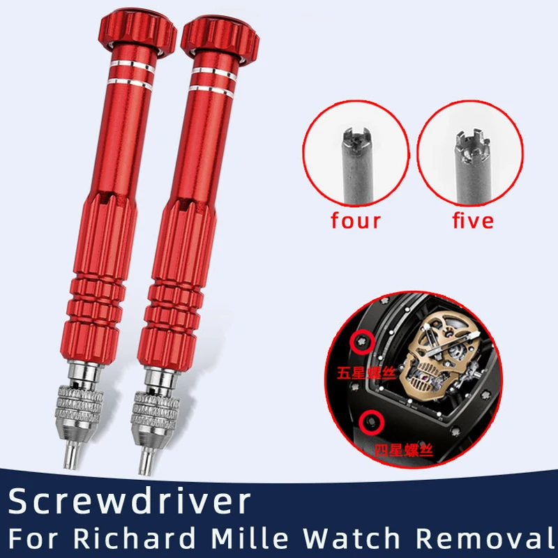 Opener Screwdriver For RM Richard Mille Watch 3 4 5 Claws Screwdriver Strap Removal Tools Watch Repair Tool Cover