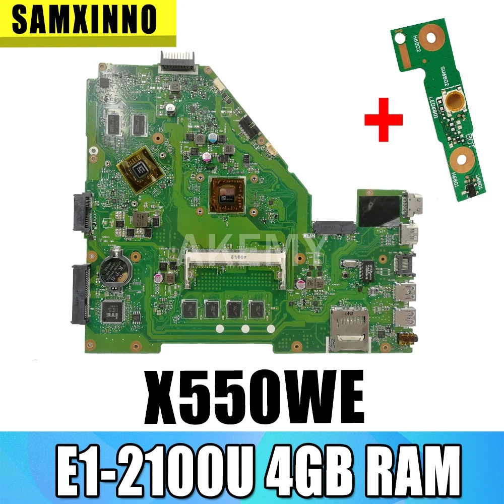 

Материнская плата Akemy X550WE для Asus D552W X552WE X550W X550WE
