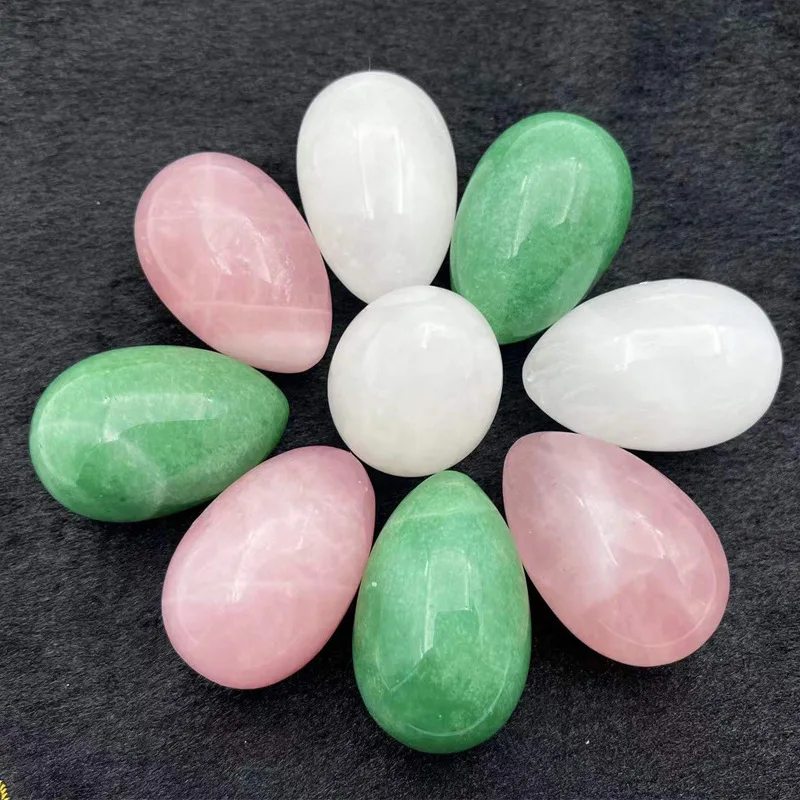 

Natural Green Jade Egg for Postpartum Women To Repair Vulva Eggs Vaginal Tightening Exercise Fitness Youni Massage Ball