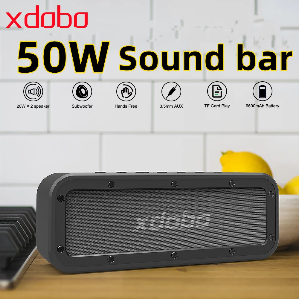 Bluetooth-Колонка Xdobo портативная водонепроницаемая 50 Вт 360 стерео |
