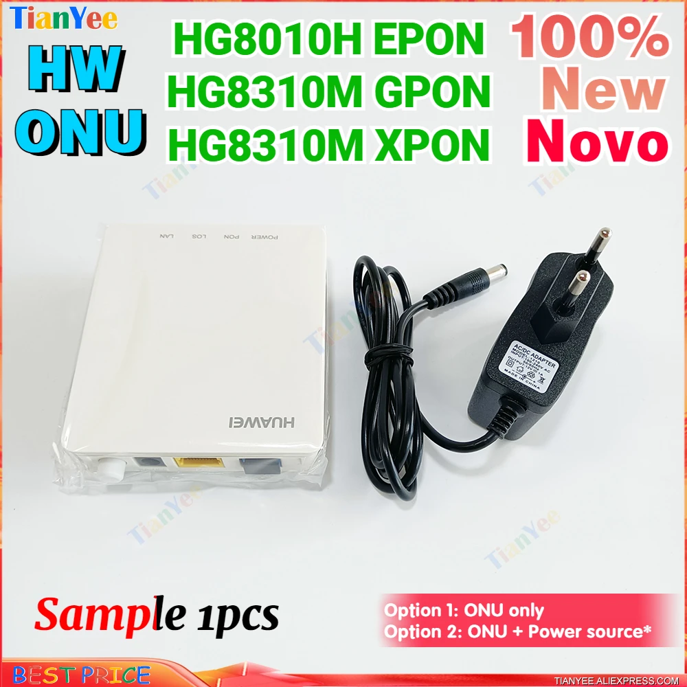 

Sample 1pcs 100% Original New Gpon ONU HG8310M ftth HG8010H Fiber Optic Terminal Device ont 1GE HUA WEI SFU 1GE PON