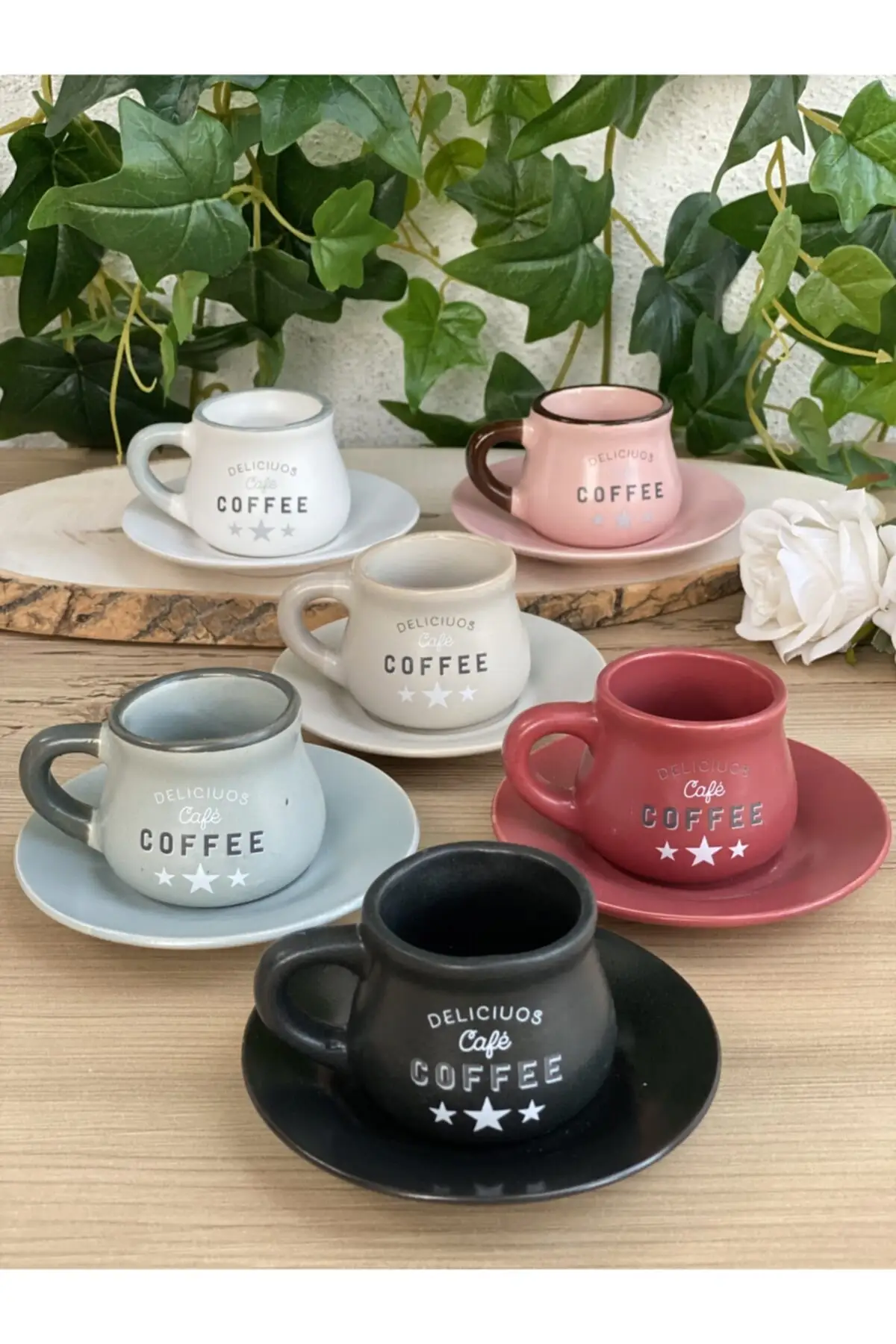 

Amazing Turkish Greek Arabic Coffee & Espresso Cup Set Colorful cup