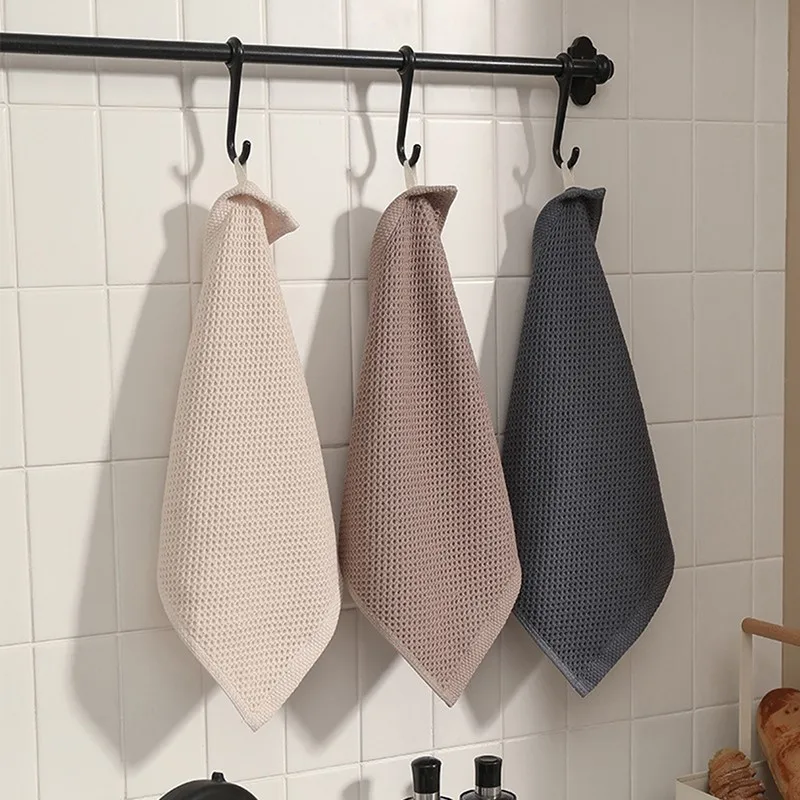 Cotton Dishcloth Honeycomb Towel Can Be Hung Square Towel Ho
