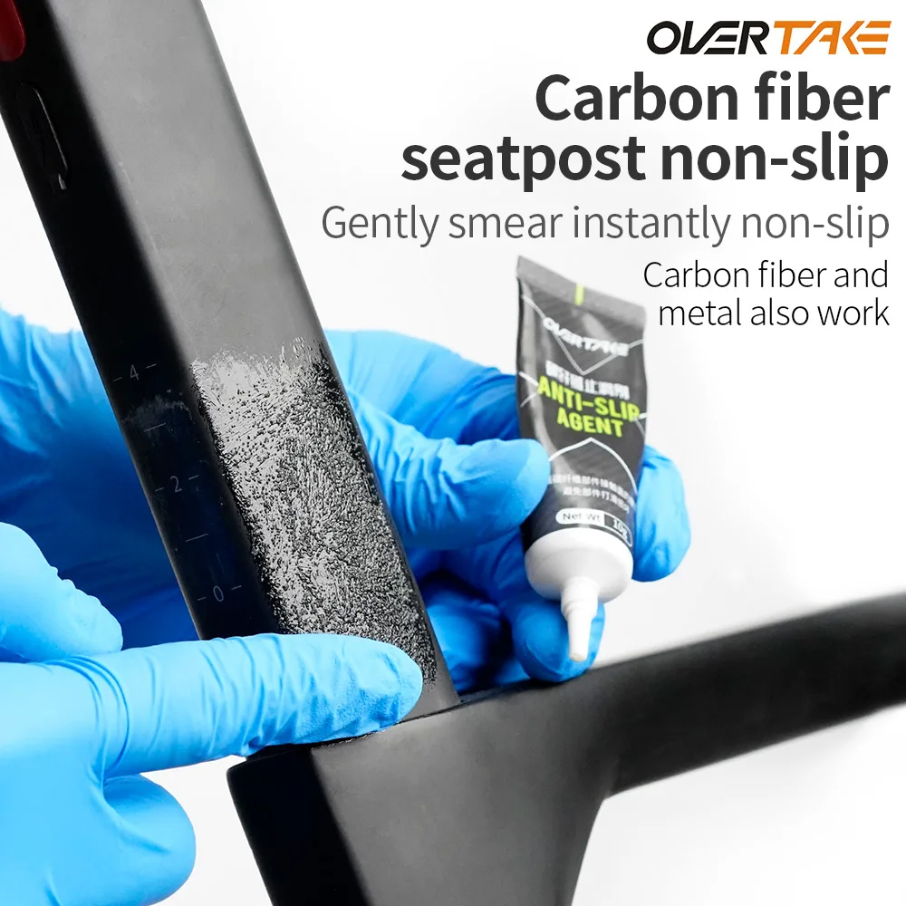 

Углеродное волокно OVERTAKE, противоскользящий агент, 10 мл, фототрубка, противоскользящая углеродная волоконная смазка для велосипедного стер...