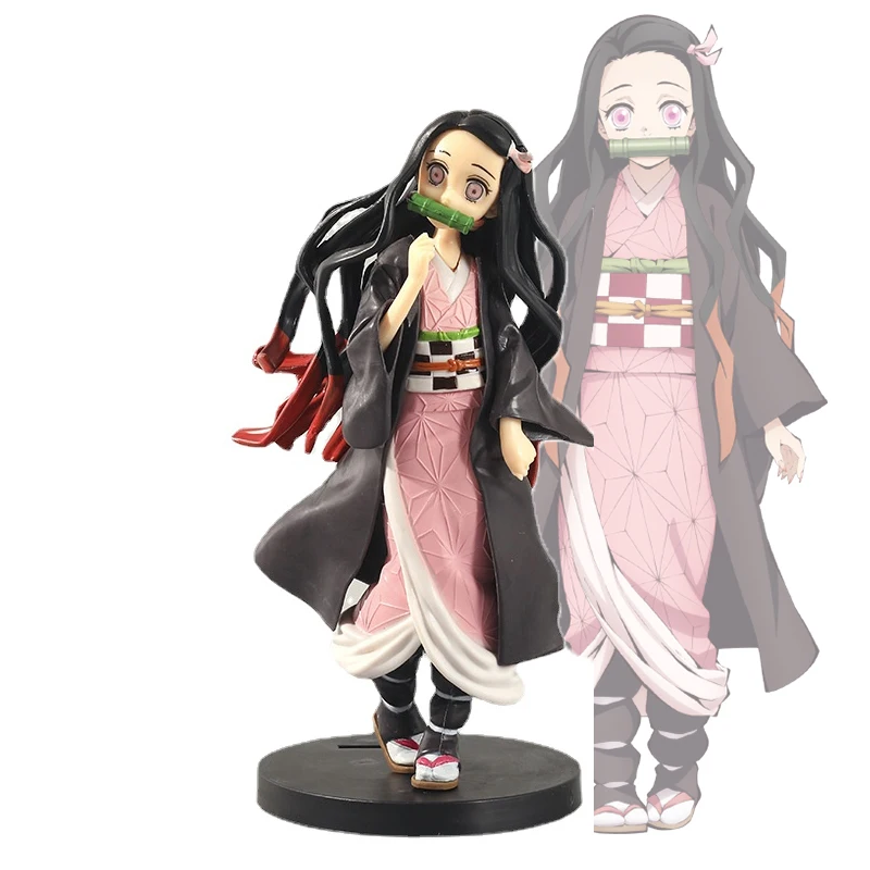 

Kimetsu No Yaiba Nezuko Figure Model Toy 17cm Anime Demon Slayer Figure Nezuko Cute Cartoon Dolls Toys Toys for Boys Gift
