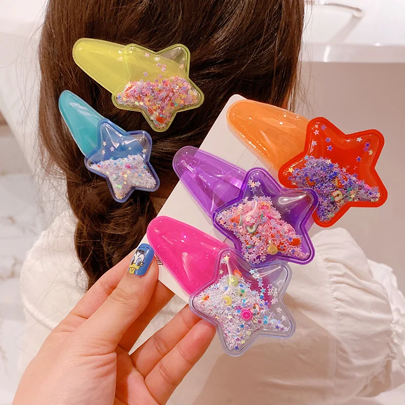 Hot 2PC Sweetly Star BB Hair Claw Side Clips for Women Girls Kids Child Hairpin Gift Hair Accessories Headwear Ornament