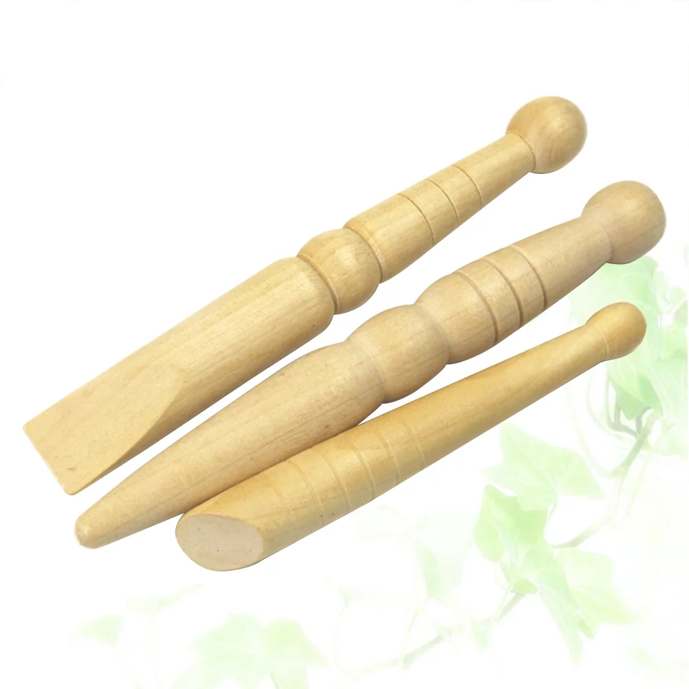 

Footmassager Roller Tool Hand Wooden Stick Reflexology Wood Massaging Tools Canehook Facial