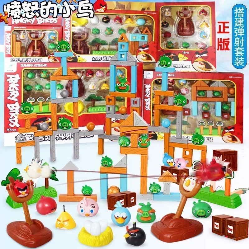 Фото Аниме игра прекрасная фигурка Angrys красный патрон бомба Пигги игрушка птица катапульта комбинированный космический строительный блок милый детский подарок №1
