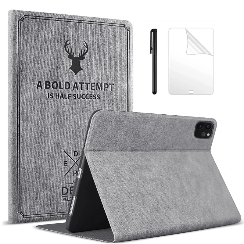 Retro Deer Matte PU Leather Case For iPad 10.2 8th 9th 9.7 5th 6th smart Cover for iPad Air 4 10.9 2022 Mini 6 8.3 Tablet case 