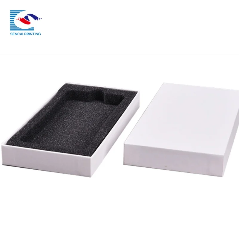 

customizd design Factory supplier custom logo mobile phone cardboard box with foam