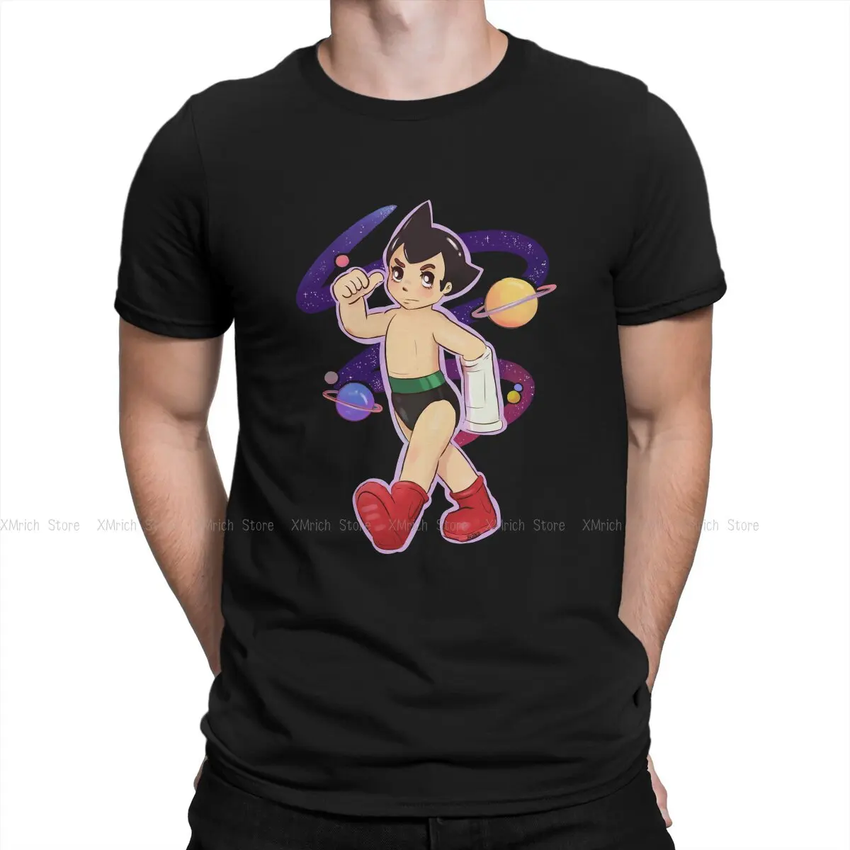 

Mighty Atom Astro Boy Tetsuwan Atomu Cartoons Anime Men's TShirt Classic Individuality T Shirt Harajuku Sweatshirts Hipster