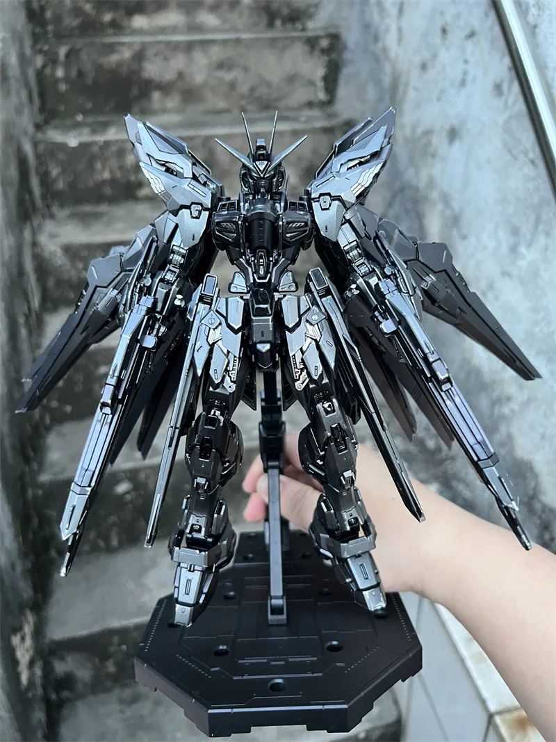 Фото Xunxin Ko Mgex 1/100 Strike Freedom Midnight Black Фигурка Pianxin Mgex Модель Комплект Сборка Детские Игрушки Подарки На День Рождения №2